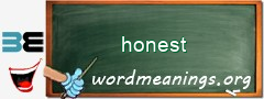 WordMeaning blackboard for honest